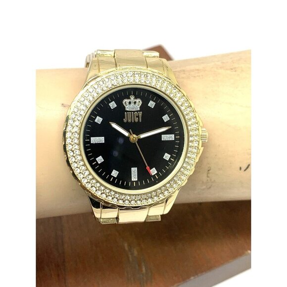Juicy By Juicy Couture Women\'s Watch JC/5000 Quartz Black Gold Tone Steel 38mm main image 9
